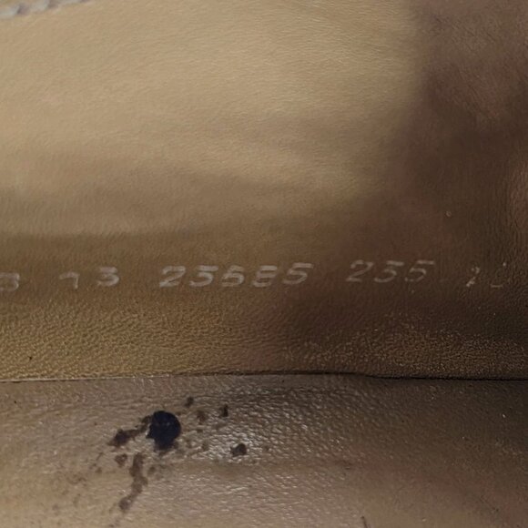 Vintage R. Martegani Italian Exotic Alligator Men size 15M Navy Blue Dress Shoes - Picture 11 of 11